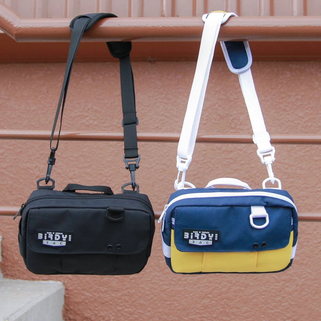 Túi đeo chéo nam nữ unisex mini nhỏ gọn FUNNI BAG HORIZONTAL vải Canvas chống nước thương hiệu Birdybag