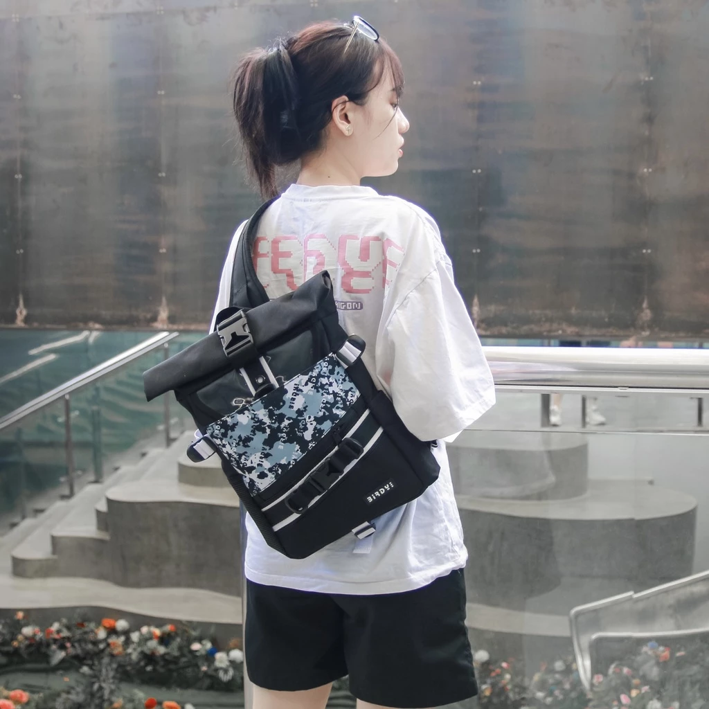 Túi đeo vai chéo nam mini nhỏ gọn đựng laptop 13inches Cross Bag vải canvas chống nước thương hiệu BIRDYBAG