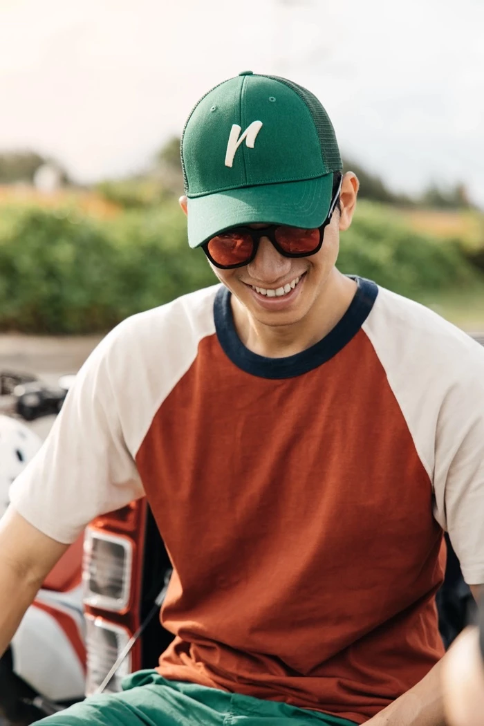 Mũ/Nón Lưỡi Trai Unisex Thương hiệu Recklesstripwear Signature Mesh-Back Cap - Vải Kaki Cotton, phối lưới