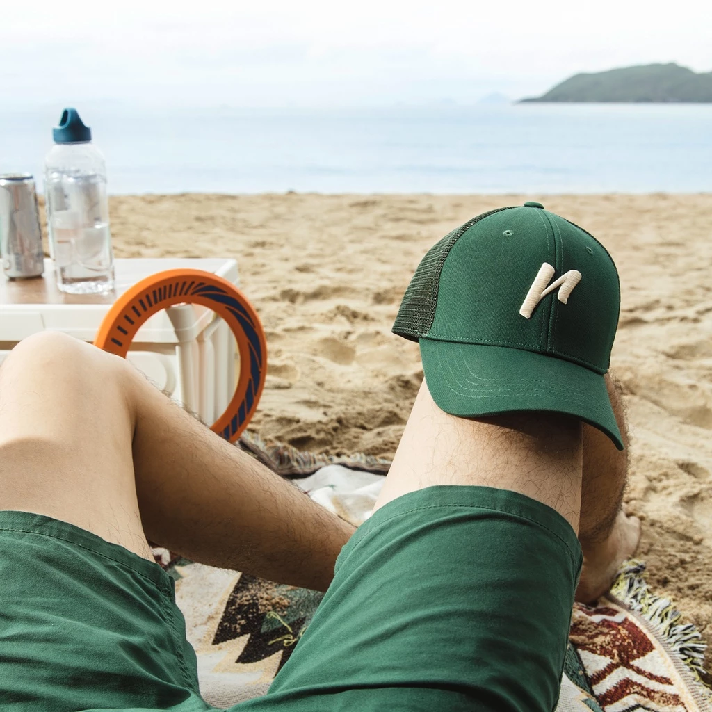 Mũ/Nón Lưỡi Trai Unisex Thương hiệu Recklesstripwear Signature Mesh-Back Cap - Vải Kaki Cotton, phối lưới