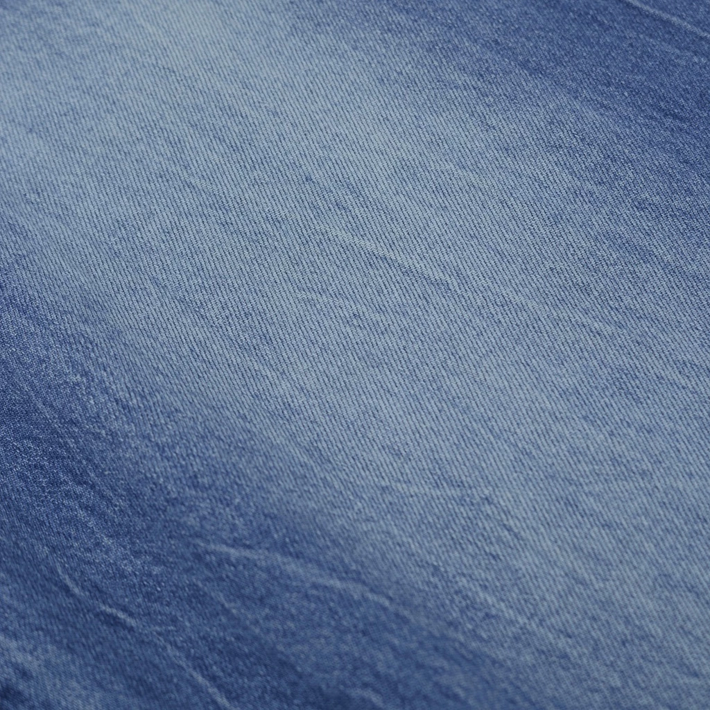 Quần jean dài ống rộng nam màu xanh được wash nhẹ phần đùi Lousei thương hiệu HUGU chuẩn form cứng cáp không đổ lông