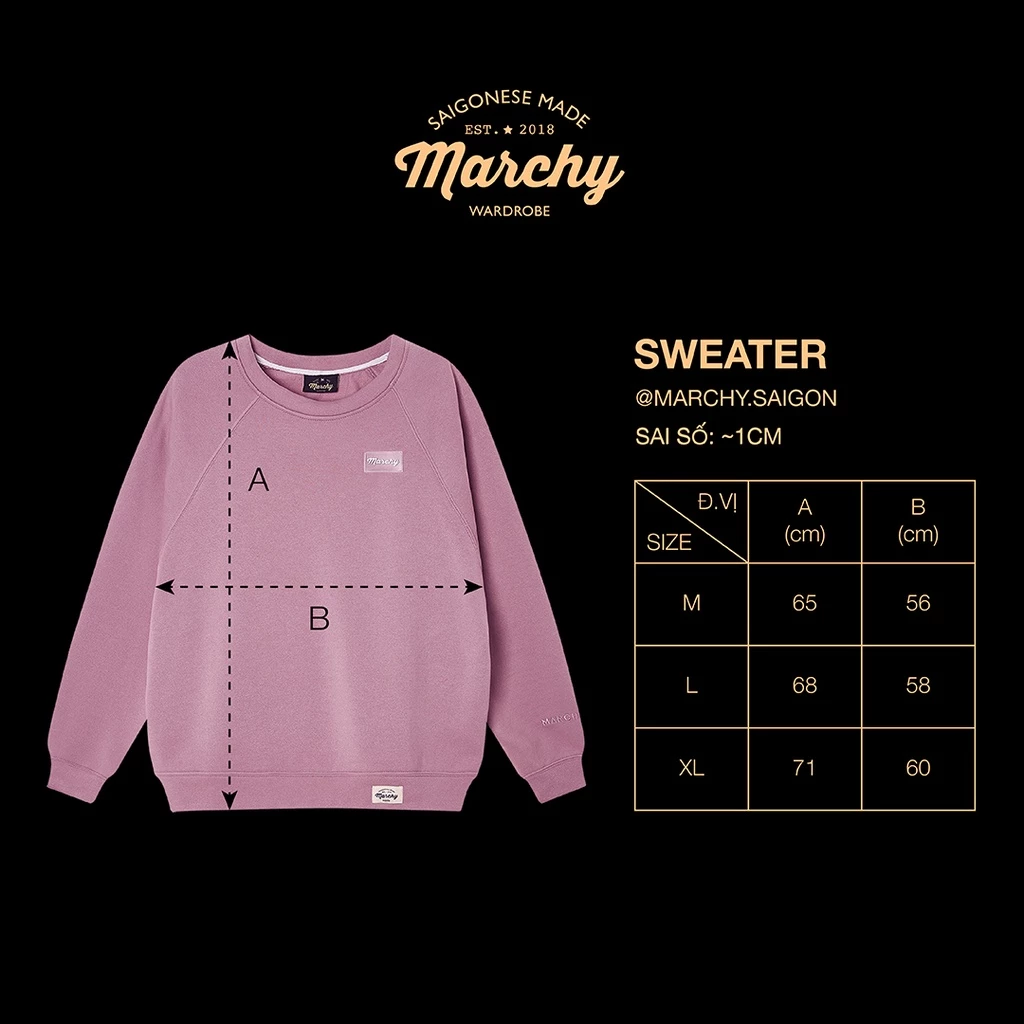 MARCHY - Basic Sweater - Áo tay dài
