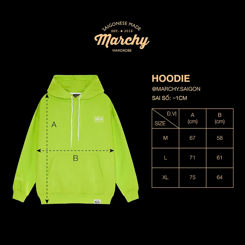MARCHY - Basic Hoodie SS1 - Áo khoác tròng đầu