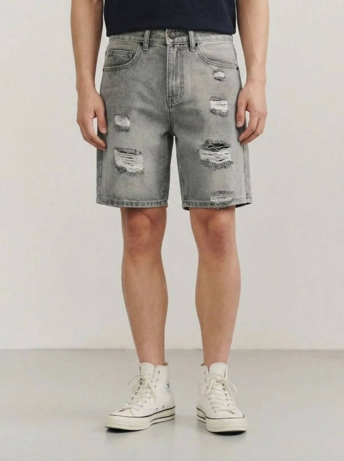 Quần Short Nam ICONDENIM Orgnls Raw Edge Shorts Form Loose QSID0262