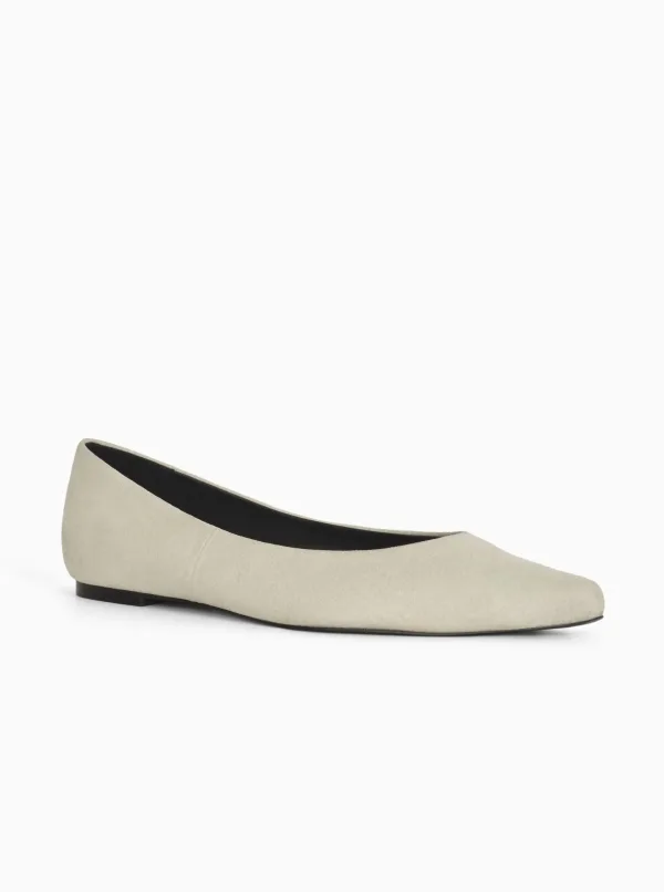 Phil Ballet Flat in Microfiber Suede