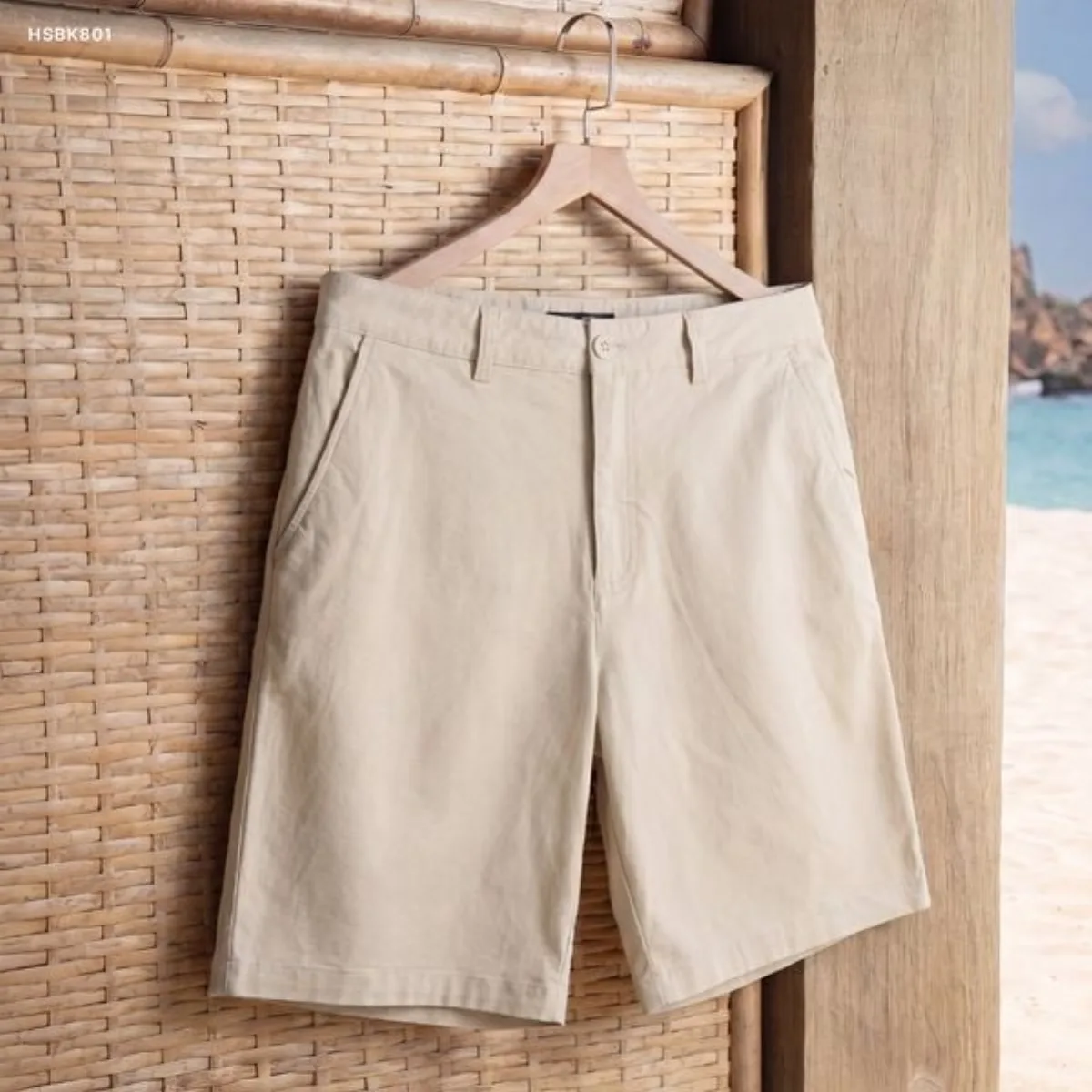 Quần short khaki nam SMART COMFORT SHORTS TORANO dáng Basic Co Giãn, Thoáng Mát, Trẻ Trung HSBK801
