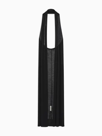 Colin Halter Neck Long Cardigan In Merino