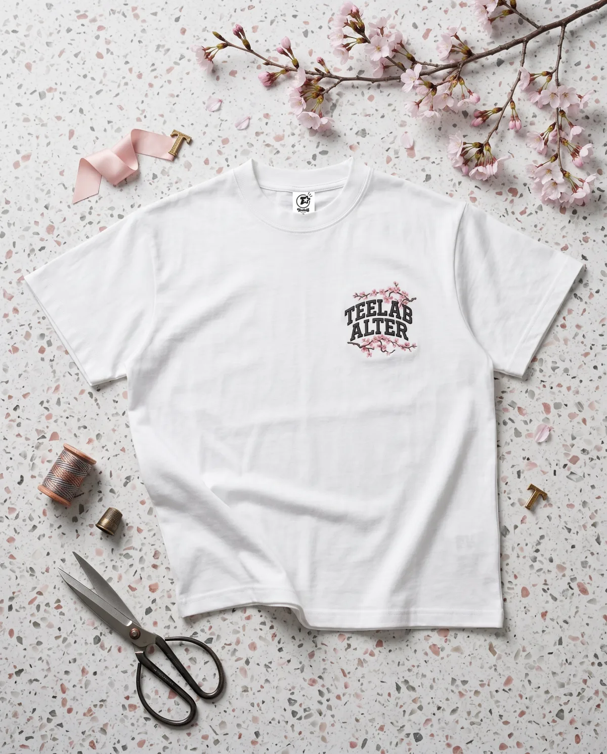 Áo Thun Teelab Alter Sakura Oversized Cotton Tee TS394