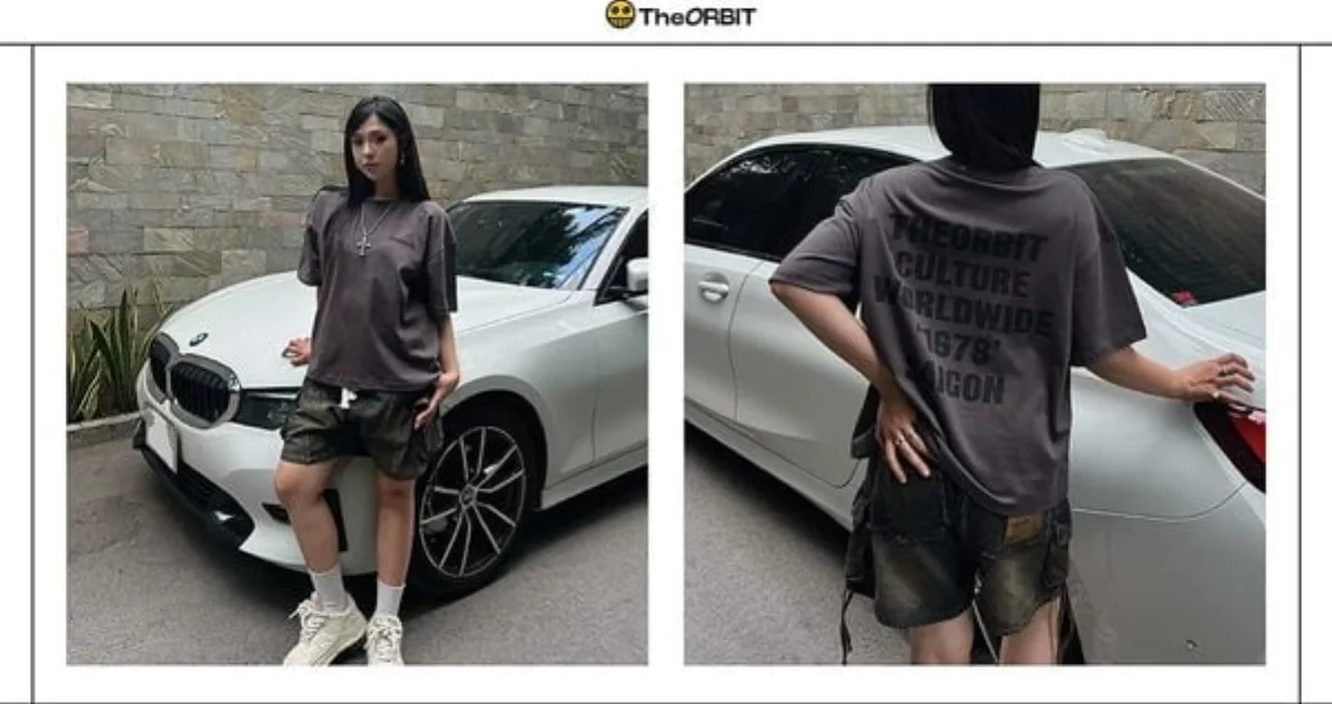 Quần Short Nam Nữ The ORBIT - Black Brown Wash Track Shorts - Local Brand Chính Hãng