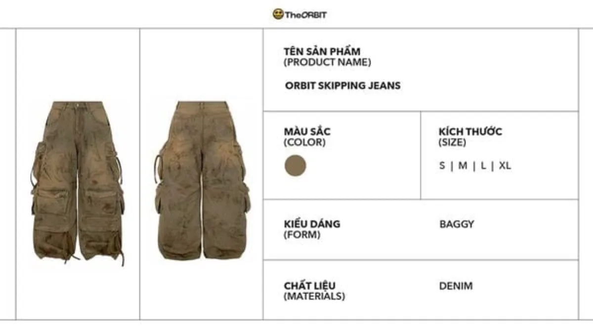Quần Baggy Nam Nữ THE ORBIT SKIPPING JEANS - Local Branh Chính Hãng