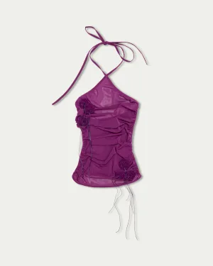 Violet Halterneck Top