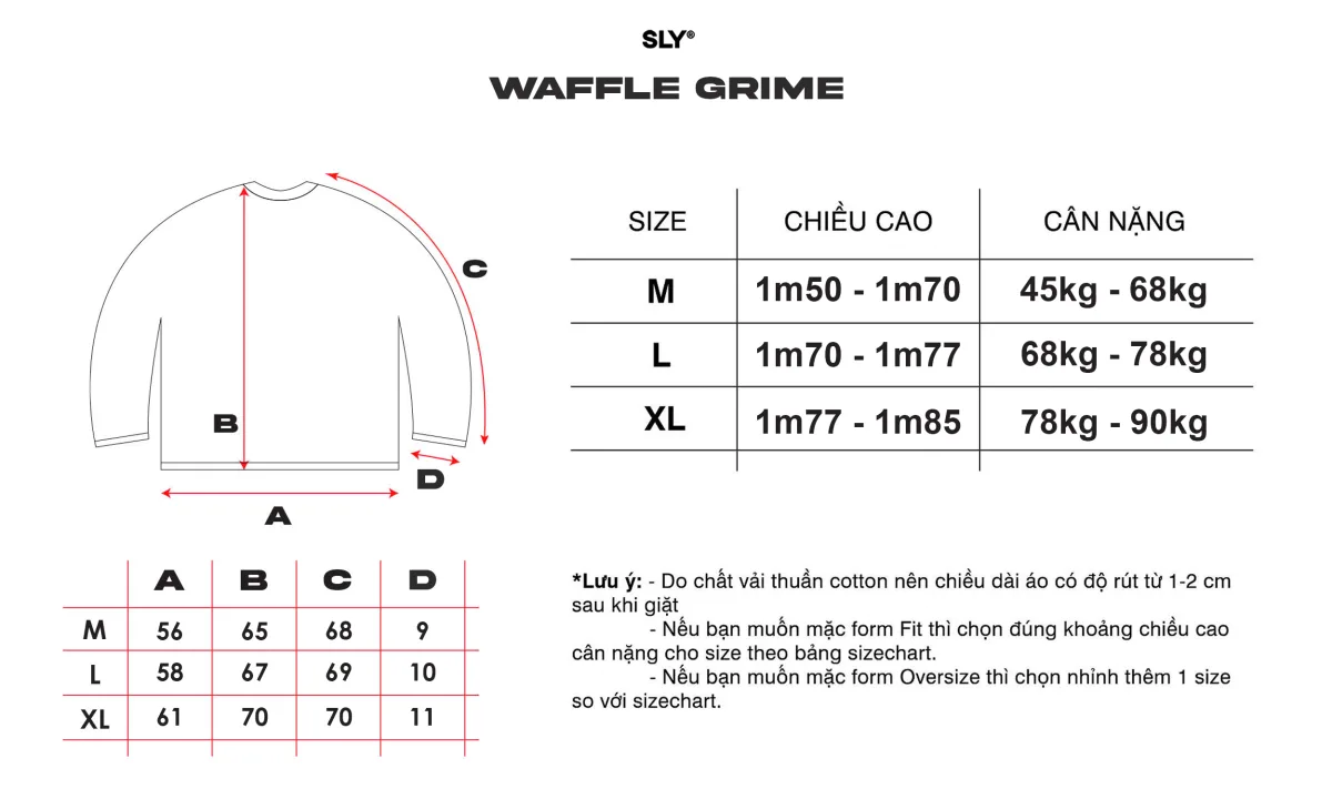 Áo tay dài Long Sleeve Waffle Grime Grey