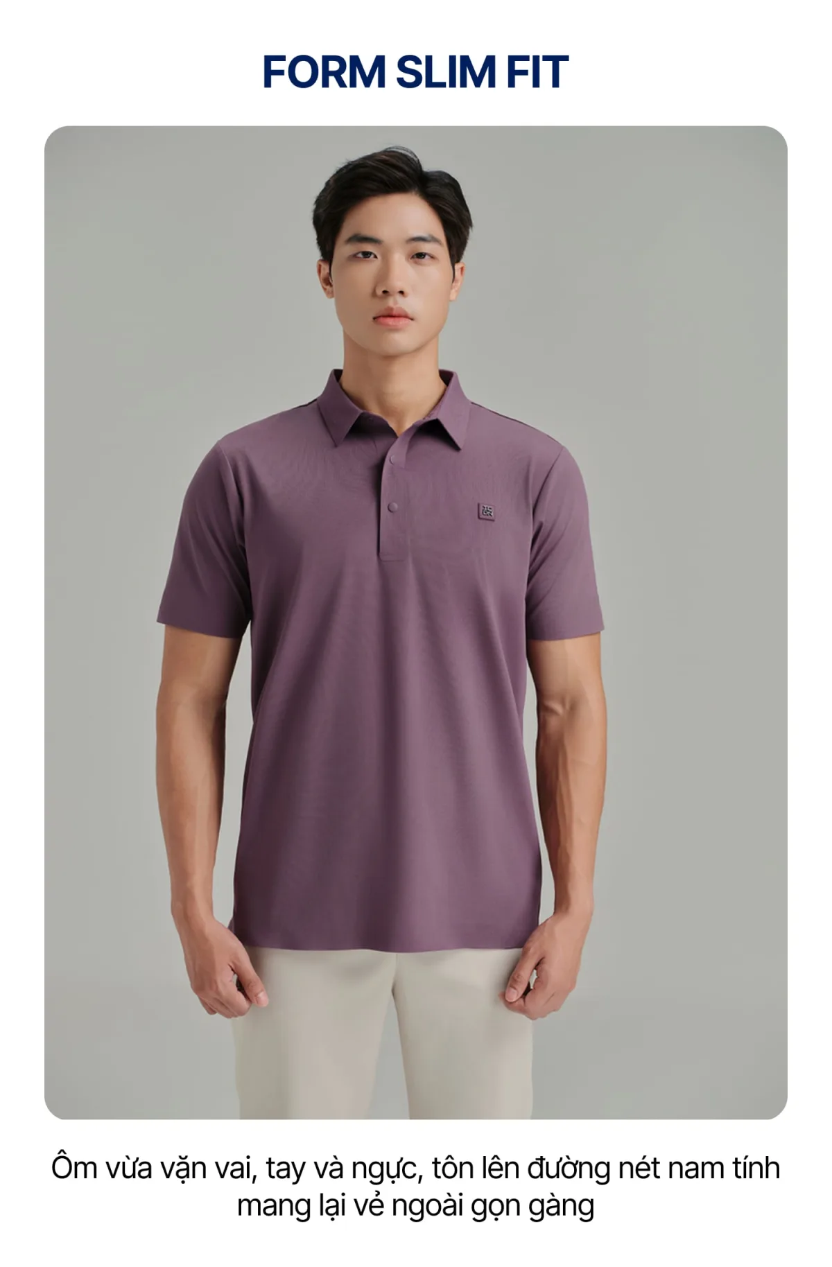 Áo Polo Nam ProCool New Gen ICONDENIM, công nghệ hạt làm mát, vải Cool Fabric độc quyền co giãn giữ form tốt PLID0228