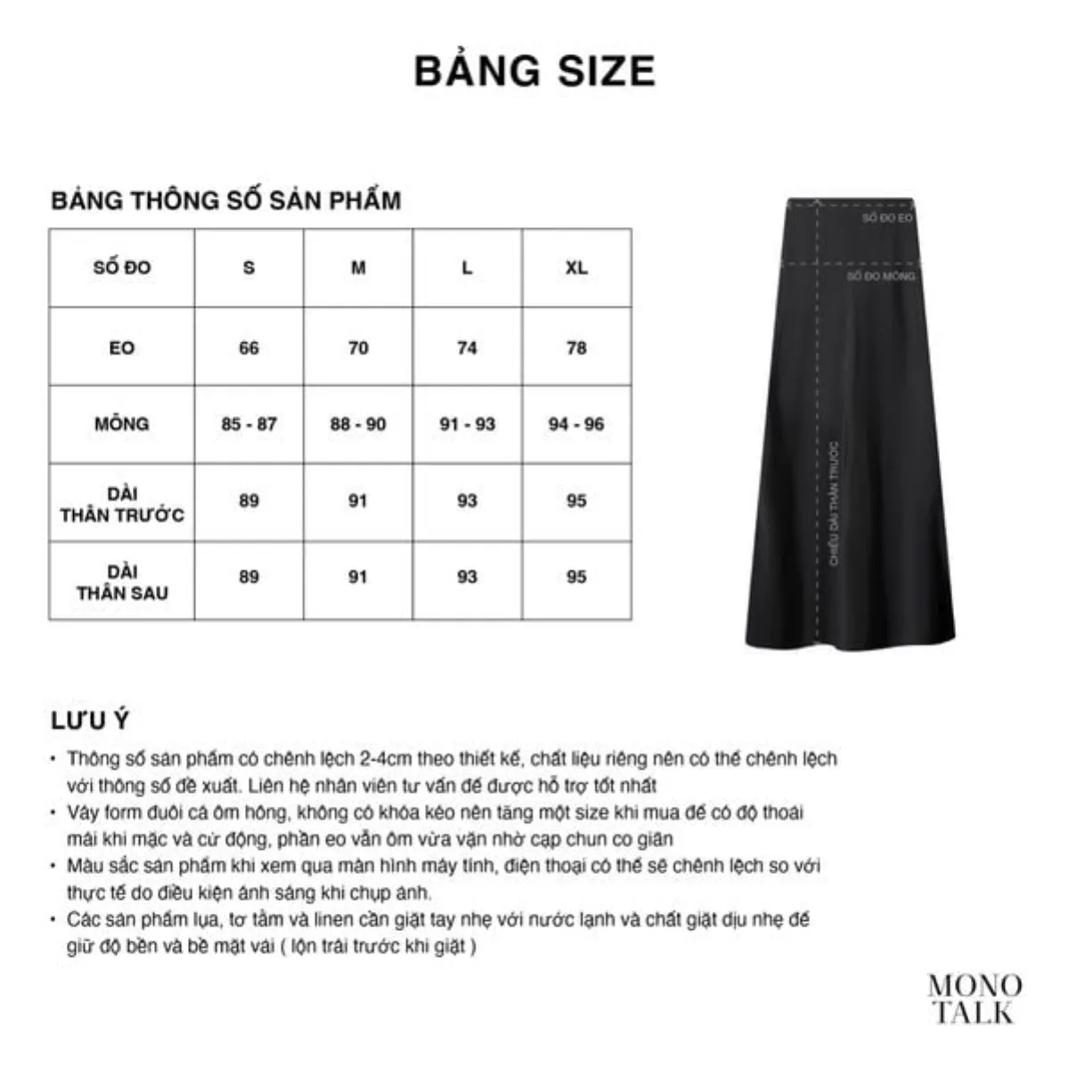 Quần dài ống đứng kèm dây đai mặt kim loại Mono Talk - MOF26S-B30001TK