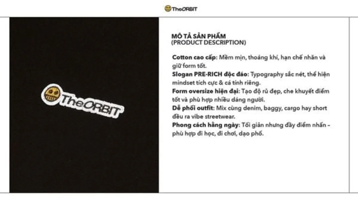 Áo Thun Nam Nữ The ORBIT PRE-RICH TEE - Loccal Brand Chính Hãng