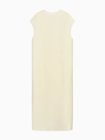 Ruth Cap-Sleeves Dress in Double Fluffy