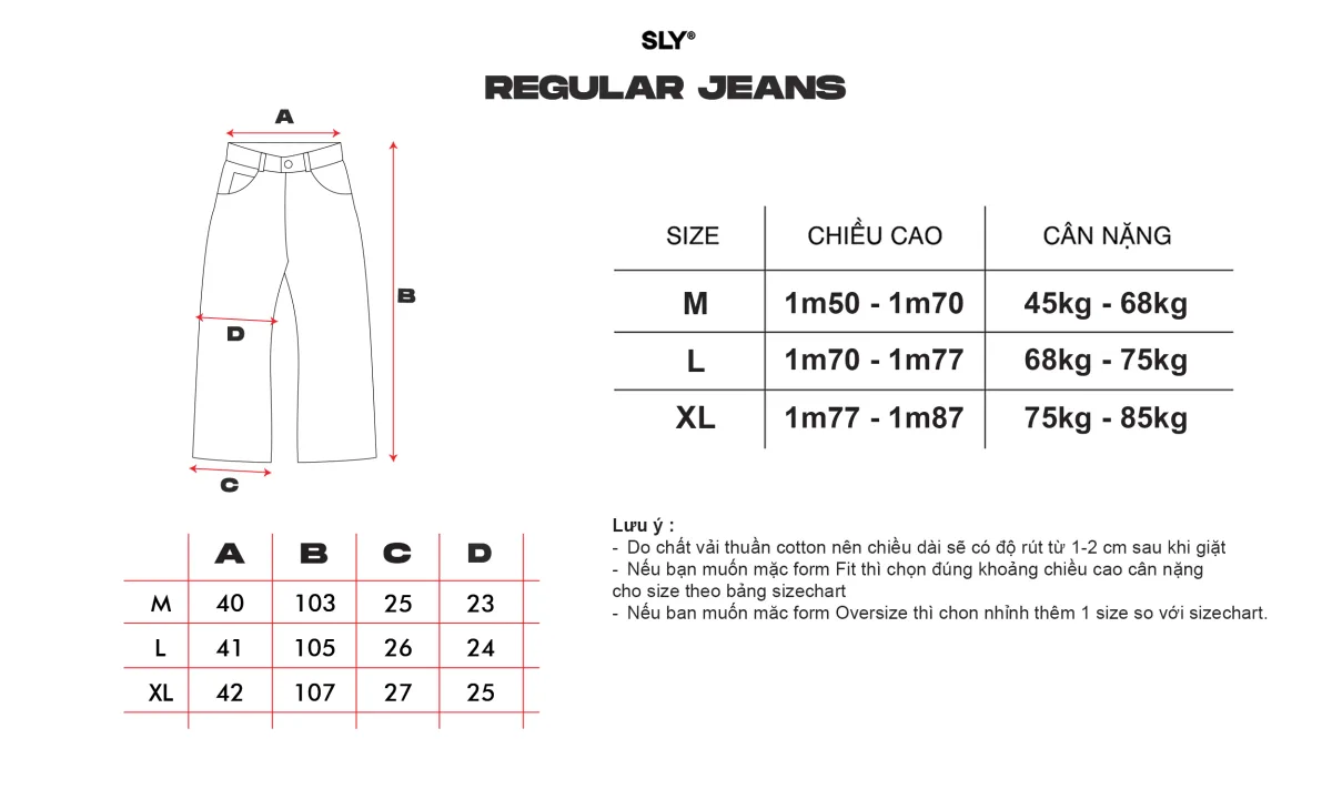Quần Jeans SLY REMNANT Regular