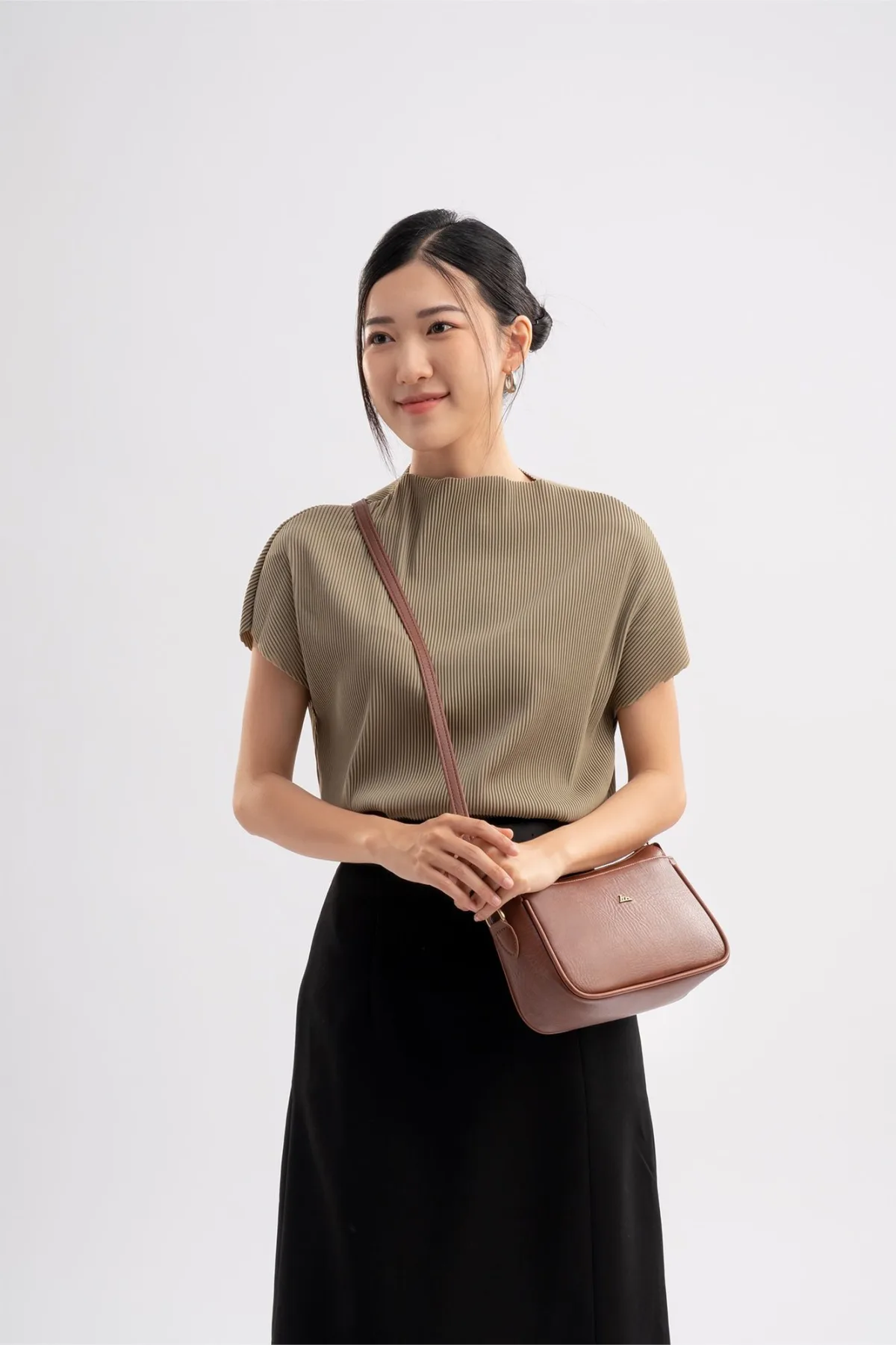Túi Lata (Thời trang nữ đi chơi dáng ngang - Túi đeo chéo da HN116)