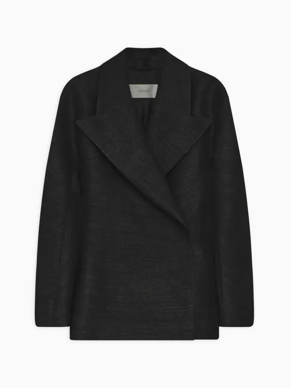 Luka Tailored Jacket in Slub Silk