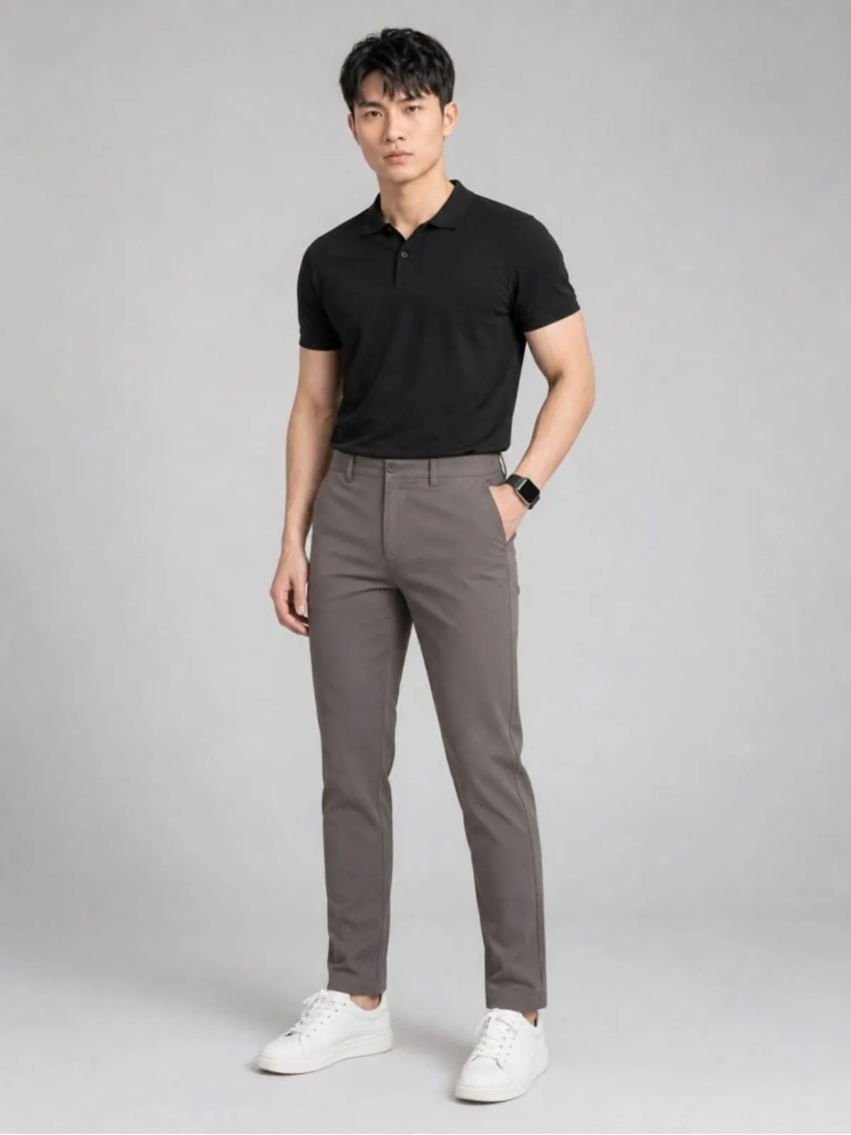 Quần Kaki Nam ICONDENIM Ống Ôm Fundamental Form Slim QKID0032