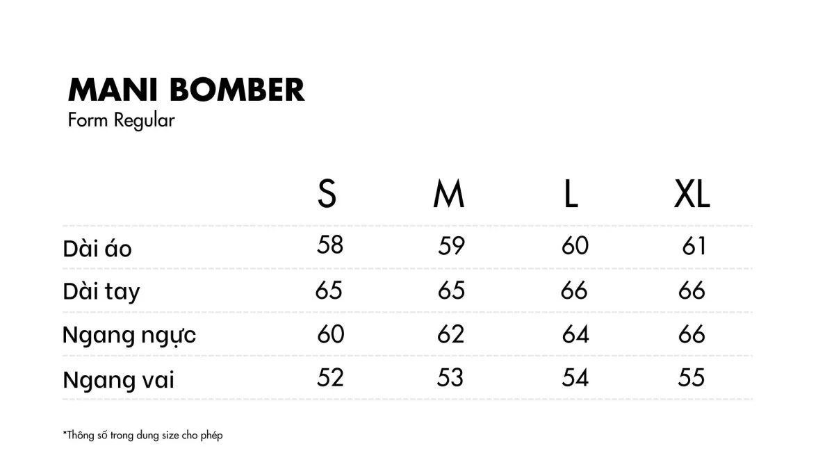 MANI BOMBER- BLACK