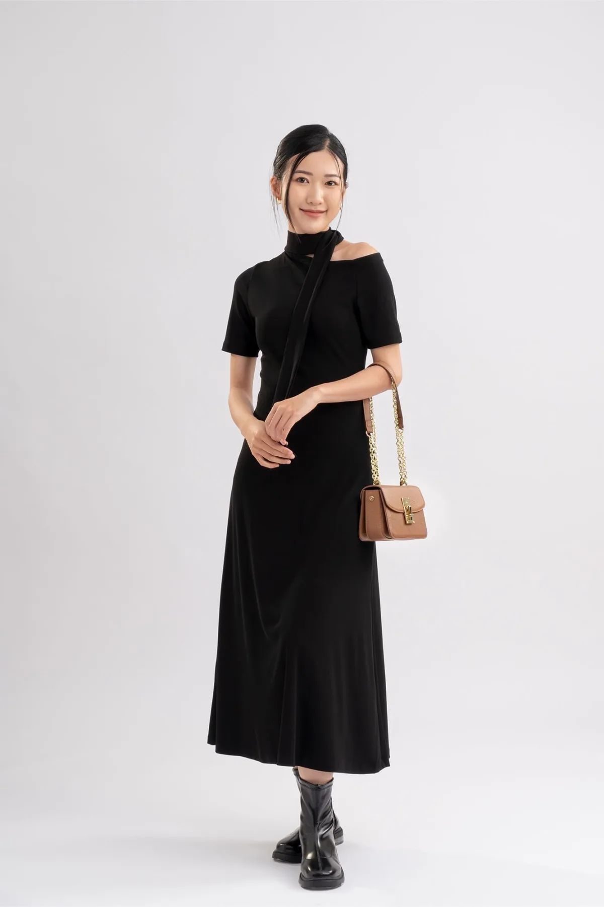 Túi Lata (Thời trang nữ dự tiệc phối khóa - Túi đeo chéo da HN112)