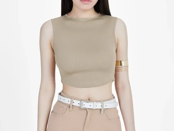 Áo tanktop nữ. Fitted cropped