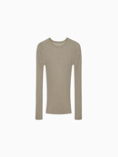 Carlyn Crewneck Pullover in Knitted Cashmere
