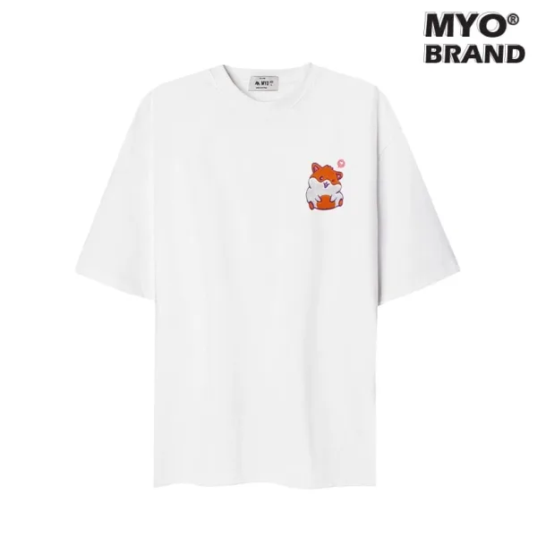 Áo Thun Form Rộng MYO Thêu Chuột Hamster