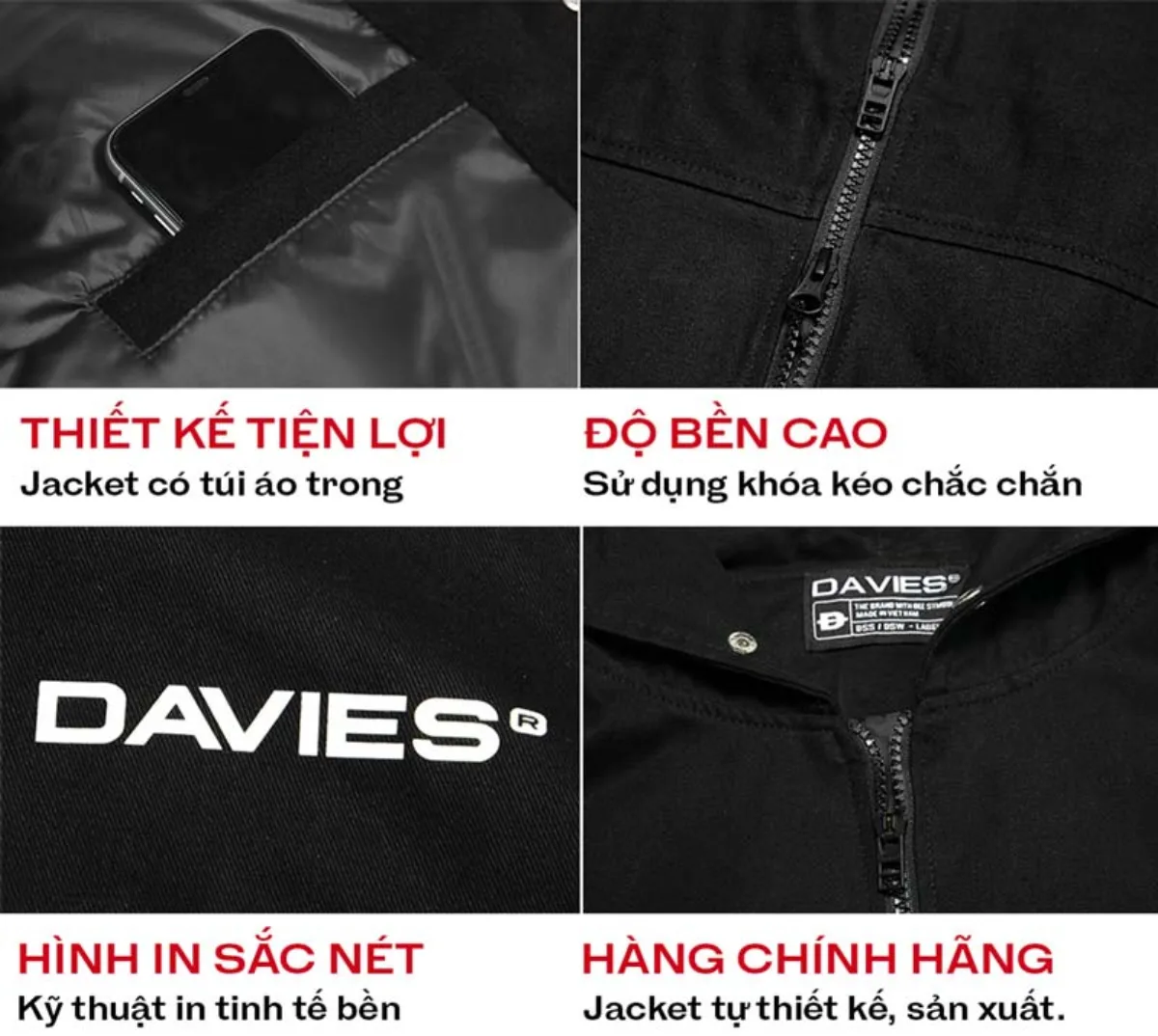Áo khoác kaki có mũ DAVIES nam nữ màu đen form rộng đẹp Hooded Jacket local brand| D31-AK1