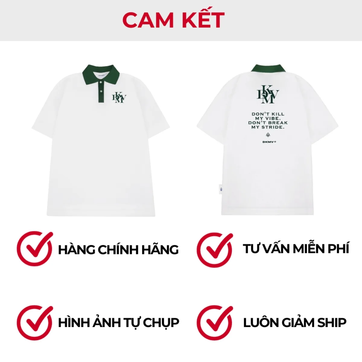 Áo Polo oversize nam nữ tay lỡ DKMV Polo INTE | K14-T12