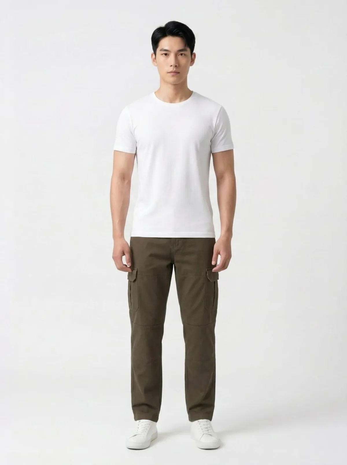 Quần Kaki Túi Hộp Nam ICONDENIM Form Ống Suông, Tag Kim Loại ICDN Cá Tính QKID0042