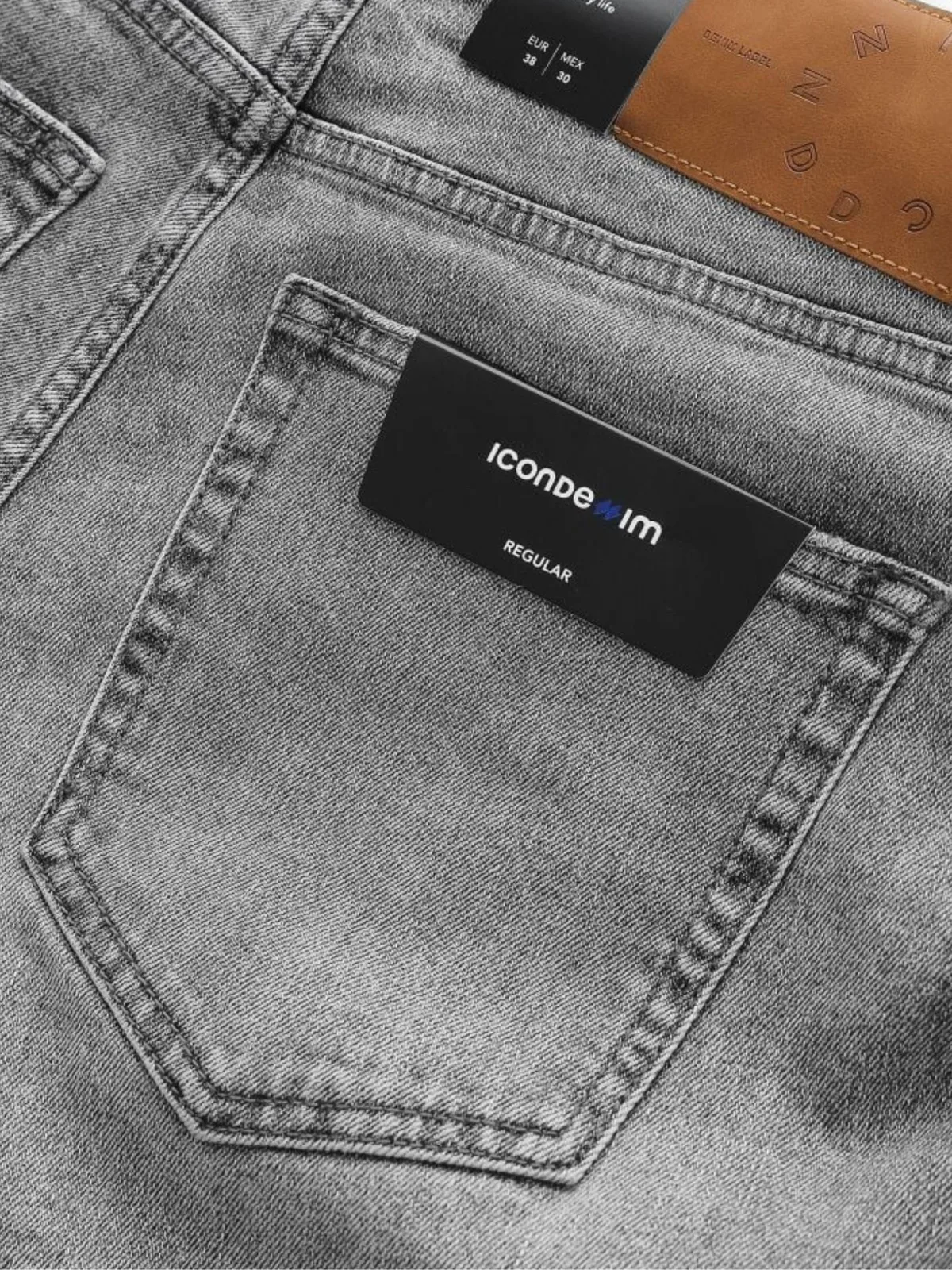 Quần Short Jean Nam ICONDENIM, Denim Co Dãn Classic Form Regular QSID0164