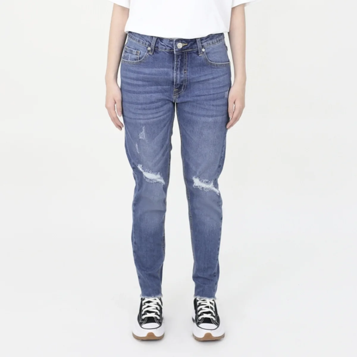 Quần NOWSAIGON Distressed Stretch Skinny Jeans - Local Brand Chính Hãng