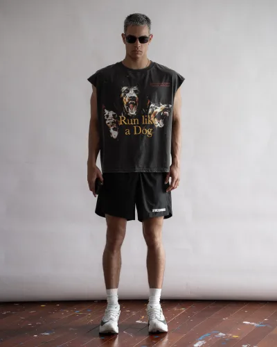 SSMA DOG RUN TANKTOP - BLACK