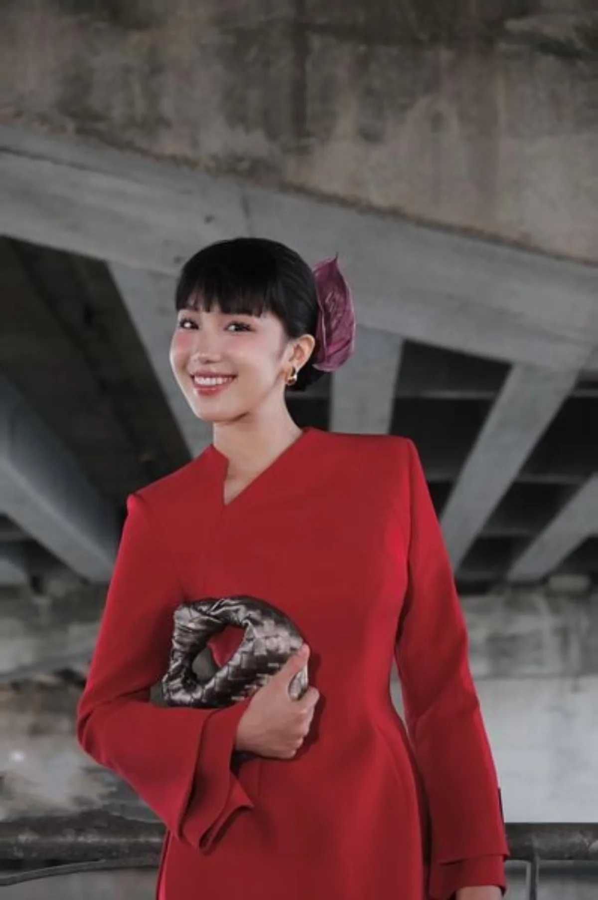 Áo dài Fany - Red
