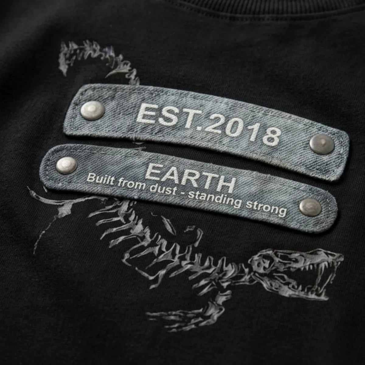 Áo thun form Boxy BONE CIRCUIT TEE Cotton PARADOX AT6P0477