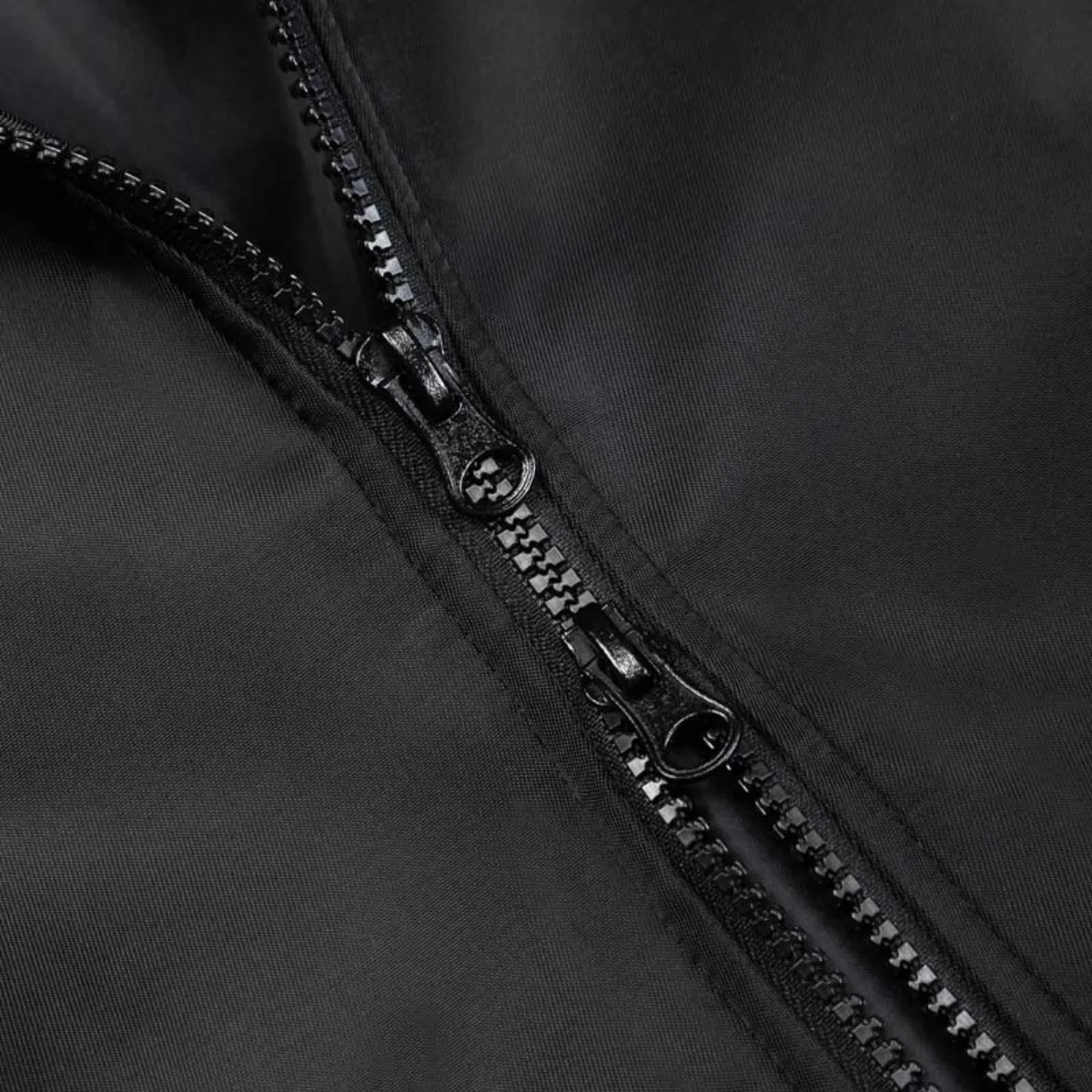 Áo khoác bomber nữ nam màu đen DAVIES local brand cổ bẻ form rộng chất da lộn, dù protex 2 lớp Coor Bomber Jacket