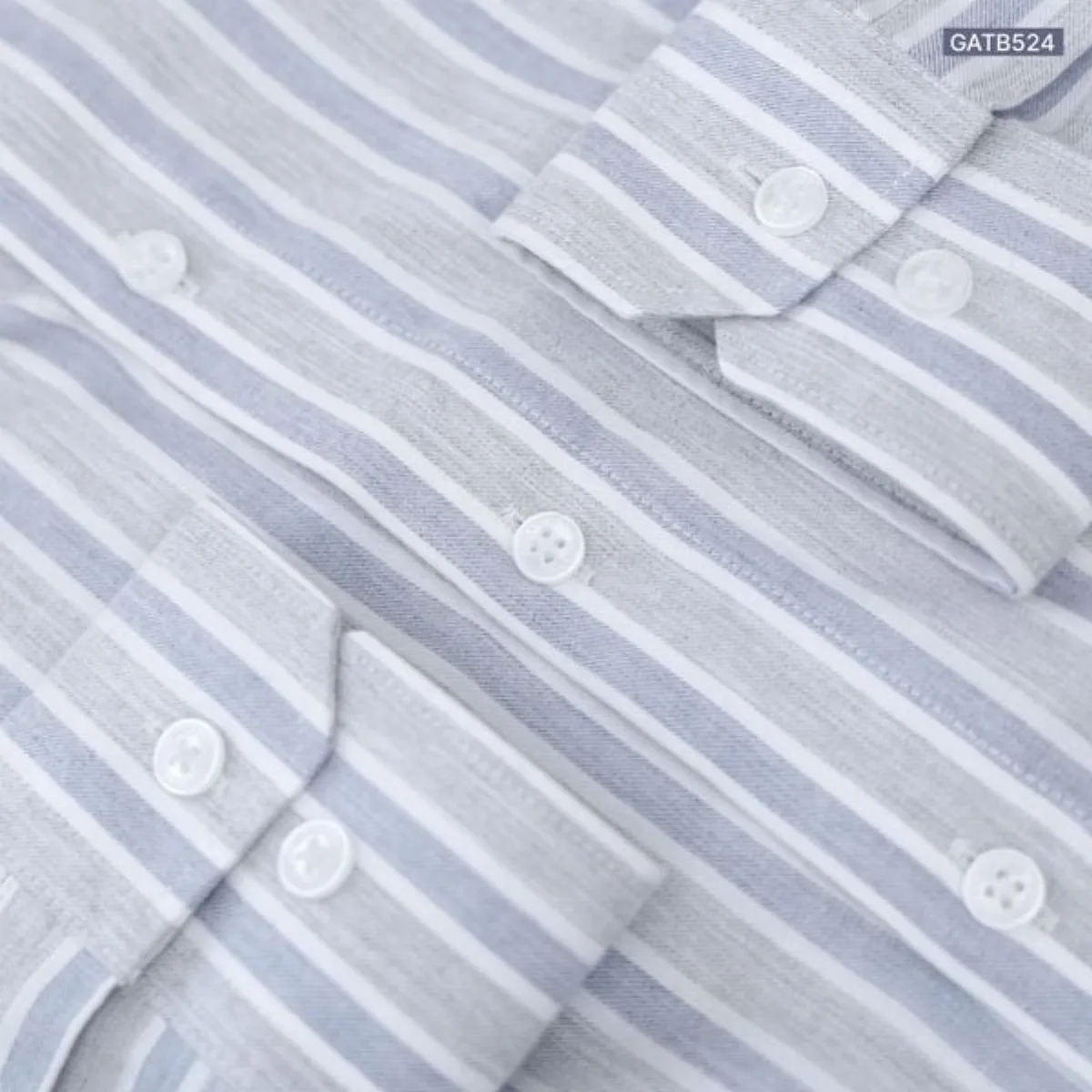 Sơ mi dài tay STRIPED SHIRT TORANO kẻ dọc premium thêu chữ ký ở nẹp cúc thiết kế nam tính lên GATB524