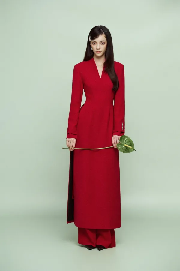 Áo dài Vega - Red