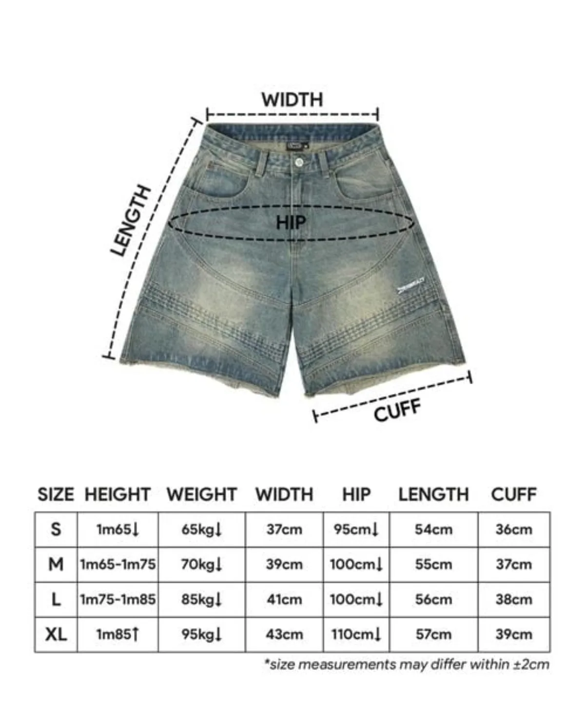 QUẦN SWE MOTO DENIM SHORTS