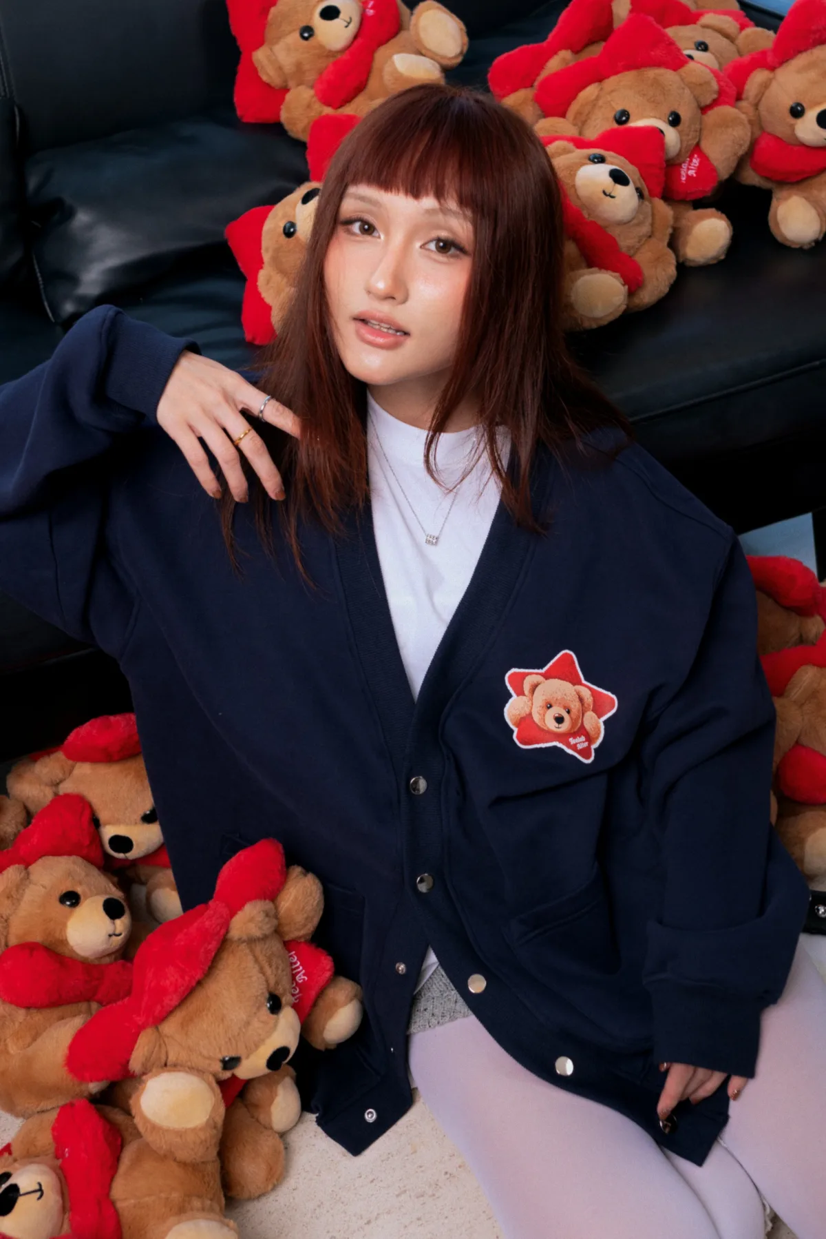 Áo Khoác Cardigan Teelab Alter Teddy Star Nỉ Bông Oversized Cardigan AK142