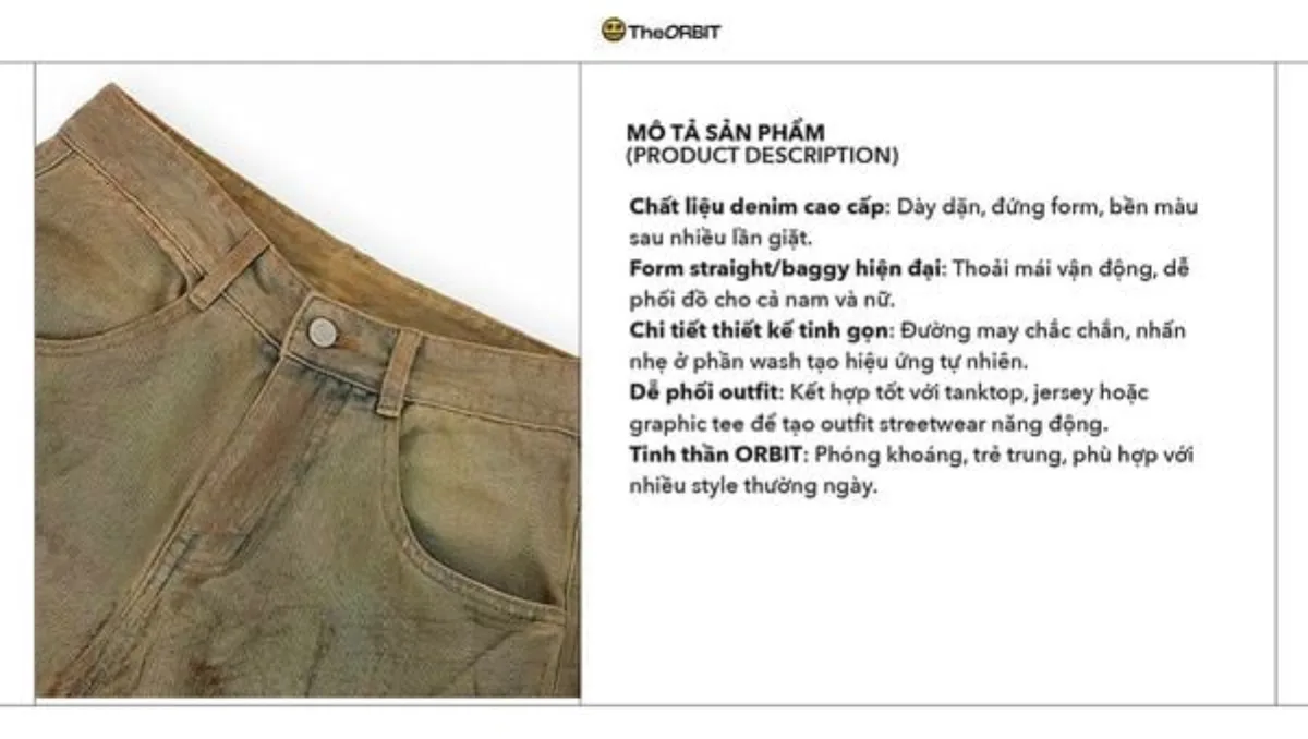 Quần Baggy Nam Nữ THE ORBIT SKIPPING JEANS - Local Branh Chính Hãng