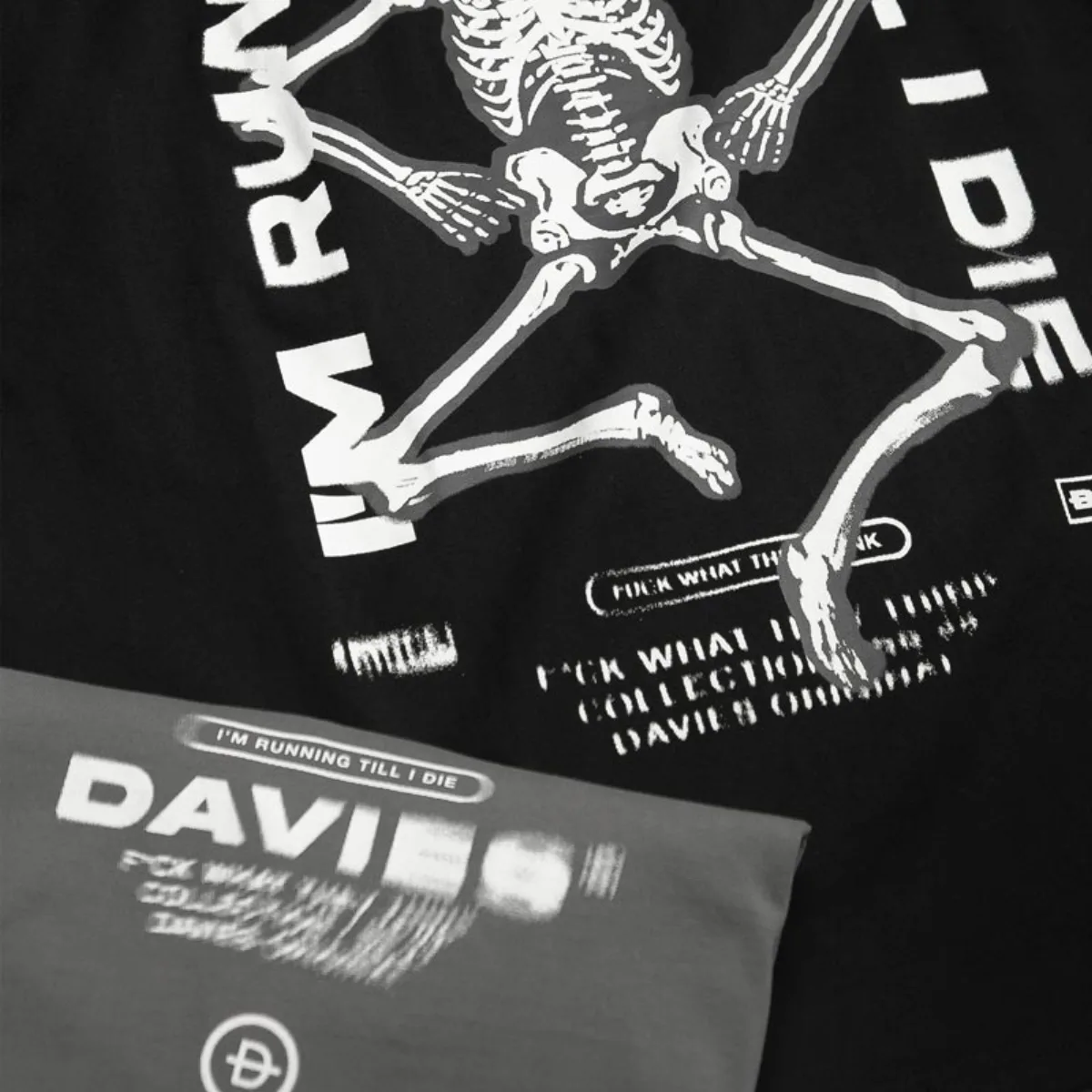 Áo thun local brand DAVIES nam nữ form rộng tay lỡ màu đen xám Tee Endurance| D28-T1