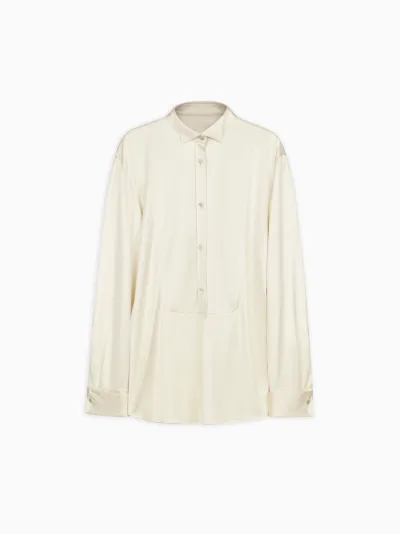 Matty Tux Shirt in Silk Jersey