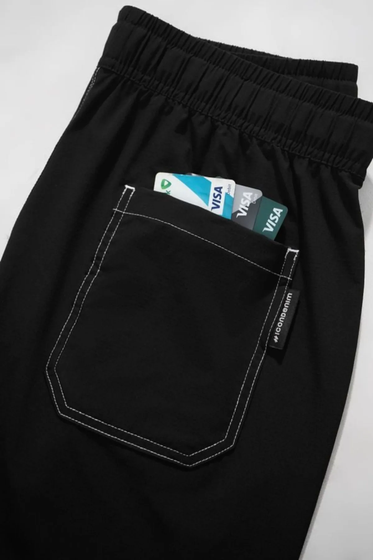 Set Đồ Ngắn Nam ICONDENIM Edgestitch, Vải Dù Form Boxy SEID0105