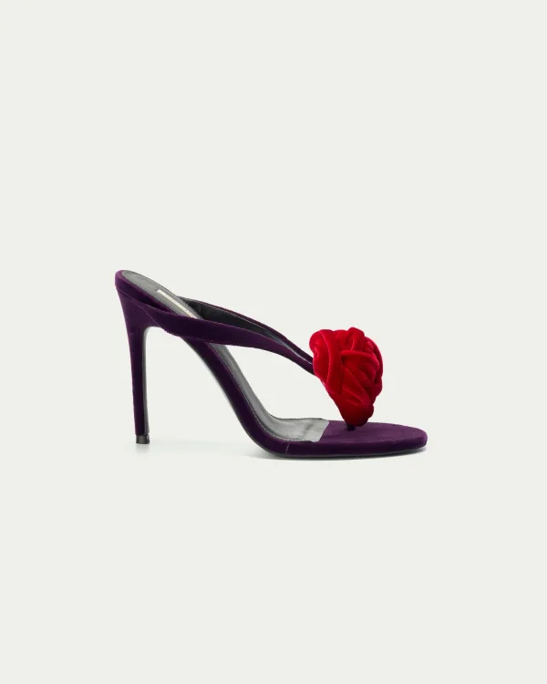 Tender Velvet Thong Heels