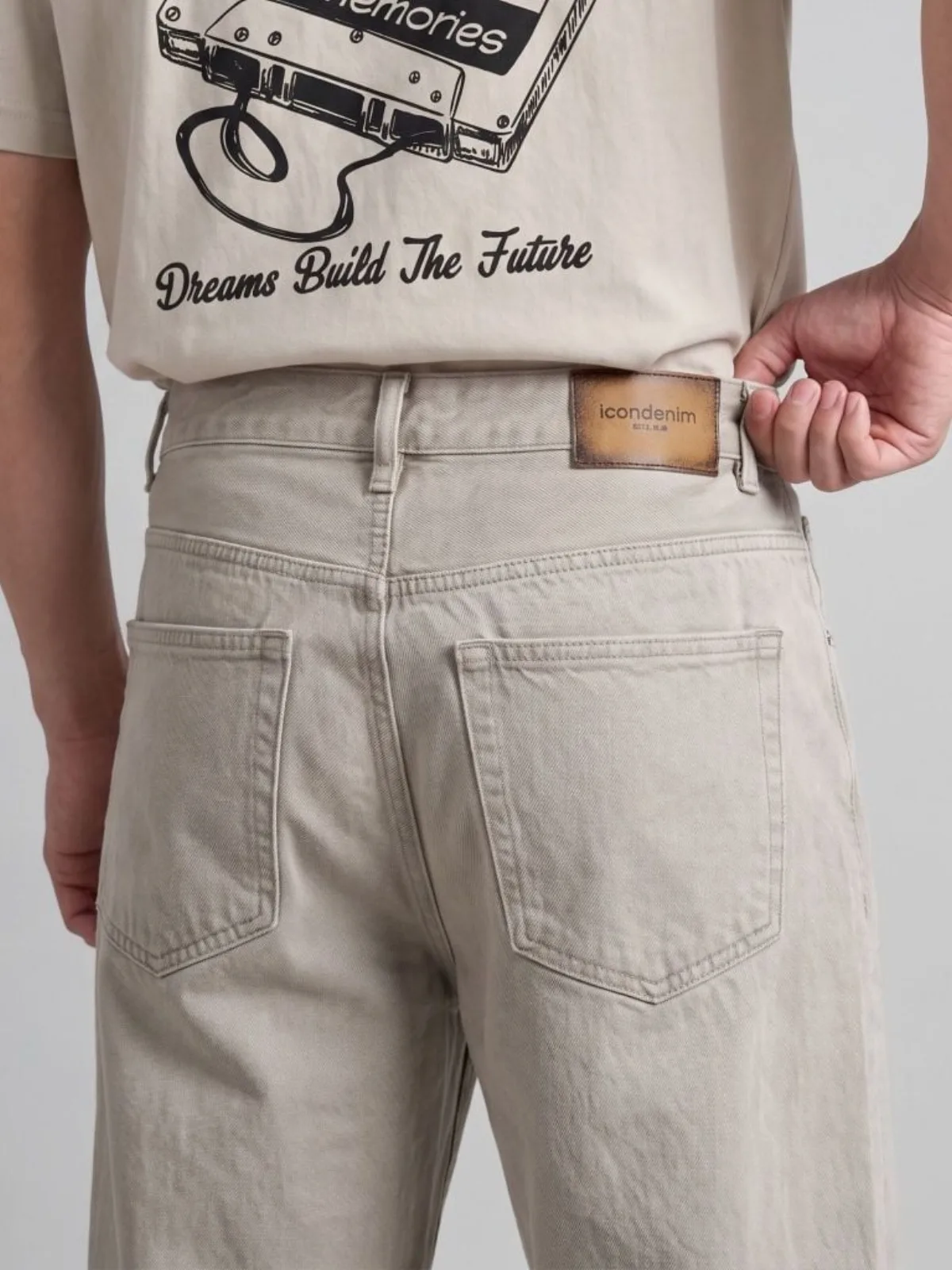 Quần Jeans Nam ICONDENIM Fadeline Form Baggy QJID0299