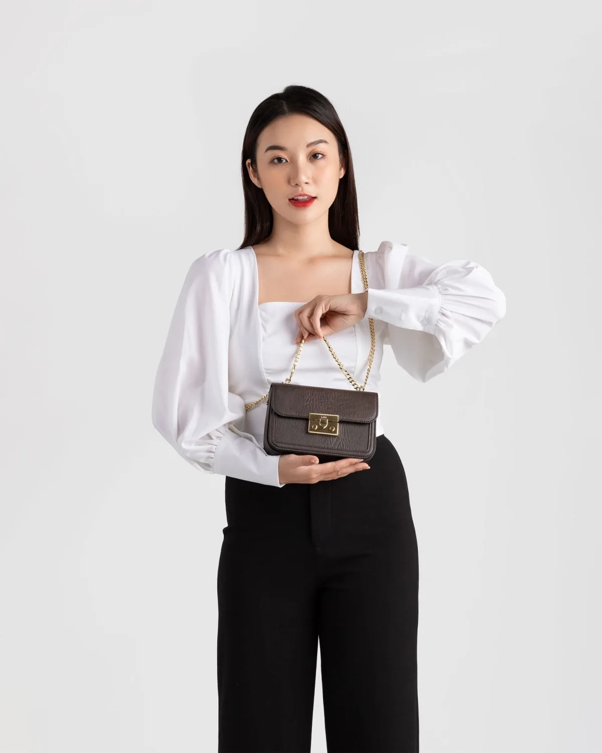 Túi Lata (Thời trang nữ đi chơi size 19 - Túi đeo chéo da HN96)
