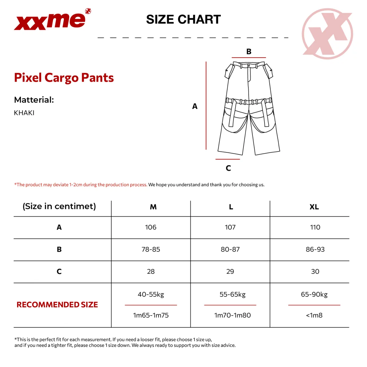 Quần Dài Túi Hộp Kiểu Pixel Pants XXME - Màu Fullprint